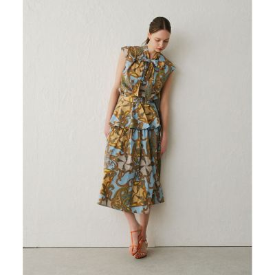 【ＬＯＵＬＯＵ　ＷＩＬＬＯＵＧＨＢＹ】ＲＡＴＴＩペイズリーギャザースカート