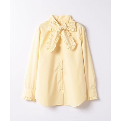 LOULOU WILLOUGHBY】プチフリルリボンシャツ