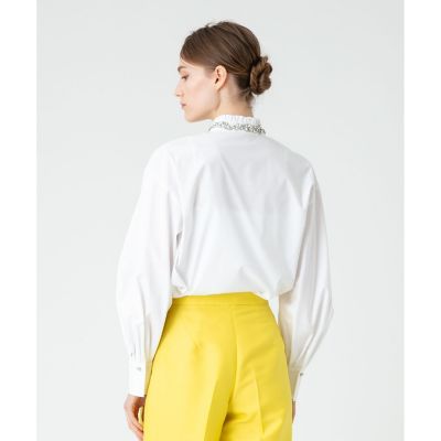 【ＬＯＵＬＯＵ　ＷＩＬＬＯＵＧＨＢＹ】ビジュースタンドフリルシャツ