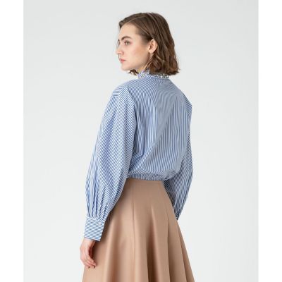 【ＬＯＵＬＯＵ　ＷＩＬＬＯＵＧＨＢＹ】ビジュースタンドフリルシャツ