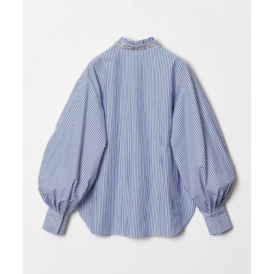 【ＬＯＵＬＯＵ　ＷＩＬＬＯＵＧＨＢＹ】ビジュースタンドフリルシャツ