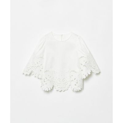 【ＬＯＵＬＯＵ　ＷＩＬＬＯＵＧＨＢＹ】コットンレース刺繍ブラウス