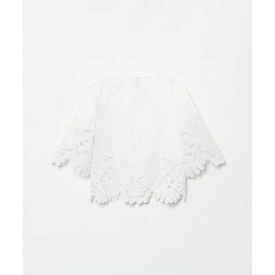 【ＬＯＵＬＯＵ　ＷＩＬＬＯＵＧＨＢＹ】コットンレース刺繍ブラウス