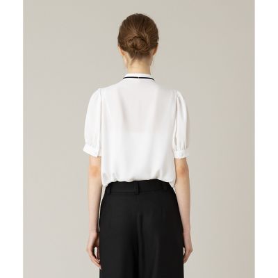 【ＬＯＵＬＯＵ　ＷＩＬＬＯＵＧＨＢＹ】フロントタックラッフル半袖ブラウス