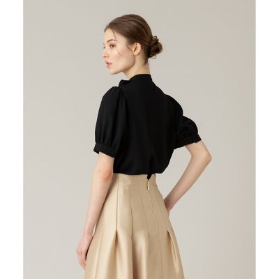 【ＬＯＵＬＯＵ　ＷＩＬＬＯＵＧＨＢＹ】フロントタックラッフル半袖ブラウス