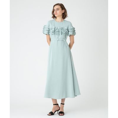 【ＬＯＵＬＯＵ　ＷＩＬＬＯＵＧＨＢＹ】ラッフルコサージュワンピース