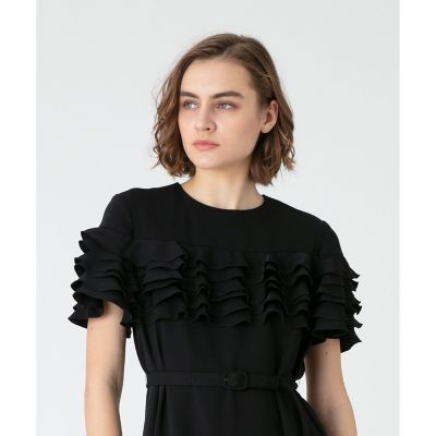 【ＬＯＵＬＯＵ　ＷＩＬＬＯＵＧＨＢＹ】ラッフルコサージュワンピース