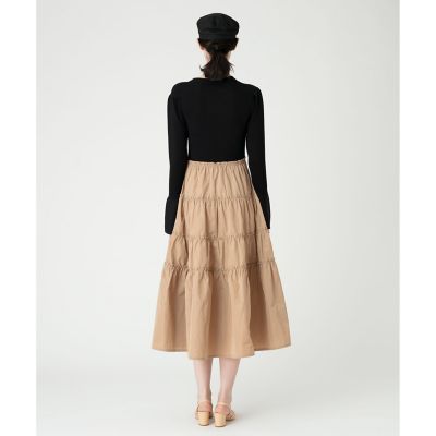 【ＬＯＵＬＯＵ　ＷＩＬＬＯＵＧＨＢＹ】タフタティアードニットワンピース