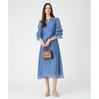 【ＬＯＵＬＯＵ　ＷＩＬＬＯＵＧＨＢＹ】ギャザーシフォンスリーブワンピース