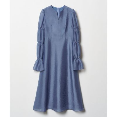 【ＬＯＵＬＯＵ　ＷＩＬＬＯＵＧＨＢＹ】ギャザーシフォンスリーブワンピース