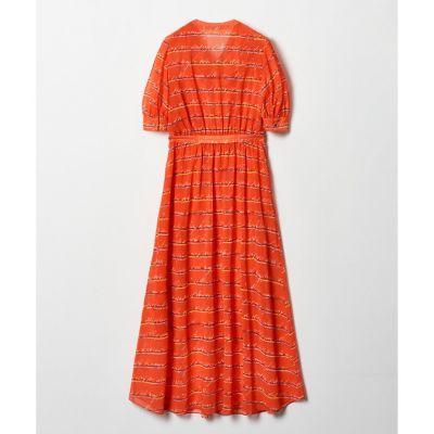 LOULOU WILLOUGHBY RATTIレタードボーダーワンピース美品 LOULOU WILLOUGHBY】RATTIレタードボーダー