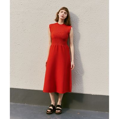 アルアバイル　ルルウィルビー ニットフレアーワンピース LOULOU WILLOUGHBY】ニットフレアーワンピース