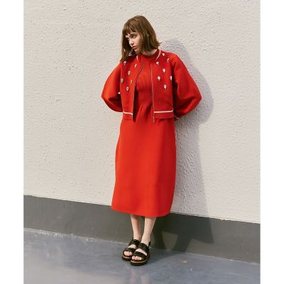 LOULOU WILLOUGHBY】ニットフレアーワンピース