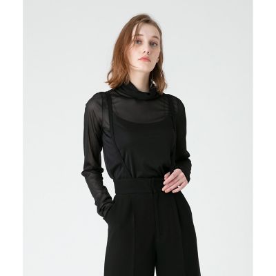 ＜allureville (Women)＞【ＬＯＵＬＯＵ　ＷＩＬＬＯＵＧＨＢＹ】シアーロングスリーブプルオーバー