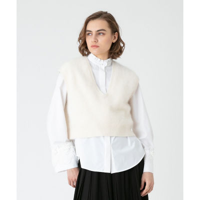 ＜allureville (Women)＞【ＬＯＵＬＯＵ　ＷＩＬＬＯＵＧＨＢＹ】カシミヤブレンドミニベスト