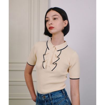 LOULOU WILLOUGHBY】リブポロニット | allureville