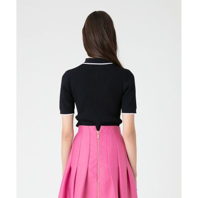 【LOULOU WILLOUGHBY】リブポロニット LOULOU WILLOUGHBY】リブポロニット | allureville