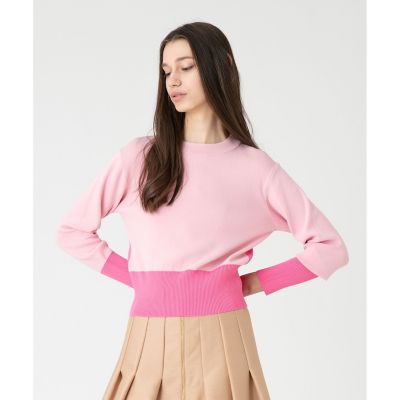 LOULOU WILLOUGHBY】バイカラーモックネック