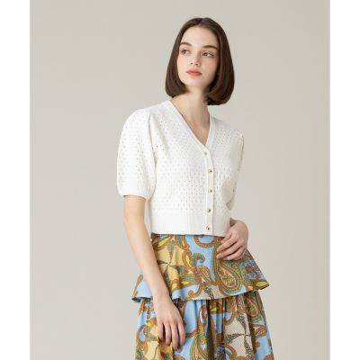【ＬＯＵＬＯＵ　ＷＩＬＬＯＵＧＨＢＹ】アイレットポインテールカーディガン