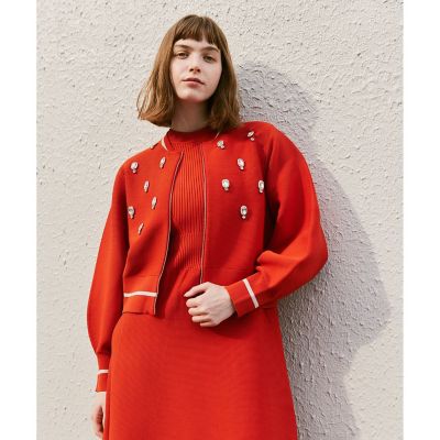 ＜allureville (Women)＞【ＬＯＵＬＯＵ　ＷＩＬＬＯＵＧＨＢＹ】ニットブルゾン