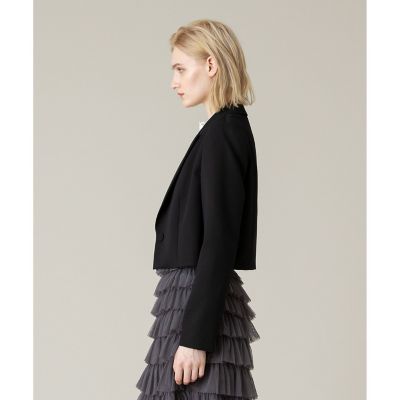 【LOULOU WILLOUGHBY】ルマーノツイルショートジャケット　グレー trim_ofalv_item8ad133cc1f2011e