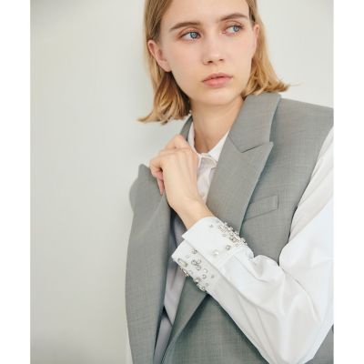 【定価28,600円】【美品】LOUNIE ポケットデザインジレ LOUNIE ポケットデザインジレ
