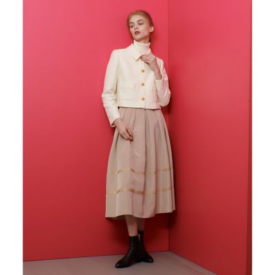 【ＬＯＵＬＯＵ　ＷＩＬＬＯＵＧＨＢＹ】リングツイードステンカラージャケット