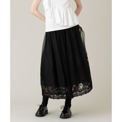 【ＬＯＵＬＯＵ　ＷＩＬＬＯＵＧＨＢＹ】レーシーチュールスカート