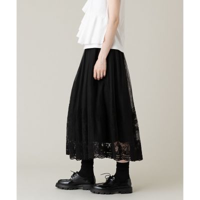 【ＬＯＵＬＯＵ　ＷＩＬＬＯＵＧＨＢＹ】レーシーチュールスカート