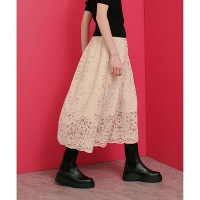 【ＬＯＵＬＯＵ　ＷＩＬＬＯＵＧＨＢＹ】モール刺繍スカート