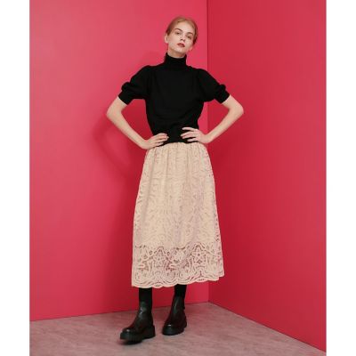 【ＬＯＵＬＯＵ　ＷＩＬＬＯＵＧＨＢＹ】モール刺繍スカート