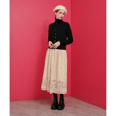 【ＬＯＵＬＯＵ　ＷＩＬＬＯＵＧＨＢＹ】モール刺繍スカート