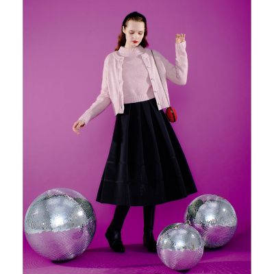 【ＬＯＵＬＯＵ　ＷＩＬＬＯＵＧＨＢＹ】リボントリミングタックスカート