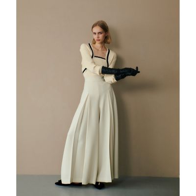 【ＬＯＵＬＯＵ　ＷＩＬＬＯＵＧＨＢＹ】ジョーゼットタックワイドパンツ