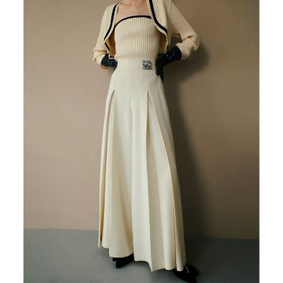【ＬＯＵＬＯＵ　ＷＩＬＬＯＵＧＨＢＹ】ジョーゼットタックワイドパンツ
