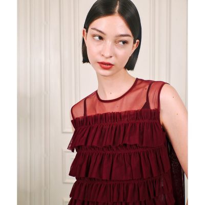 【ＬＯＵＬＯＵ　ＷＩＬＬＯＵＧＨＢＹ】チュールブラウス