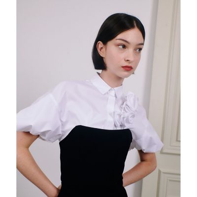【ＬＯＵＬＯＵ　ＷＩＬＬＯＵＧＨＢＹ】コサージュシャツ