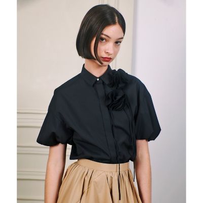 【ＬＯＵＬＯＵ　ＷＩＬＬＯＵＧＨＢＹ】コサージュシャツ