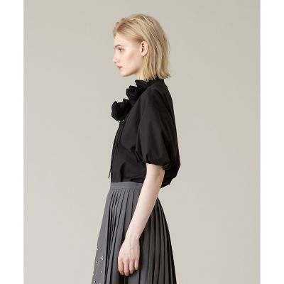 【ＬＯＵＬＯＵ　ＷＩＬＬＯＵＧＨＢＹ】コサージュシャツ