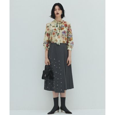 【ＬＯＵＬＯＵ　ＷＩＬＬＯＵＧＨＢＹ】ＲＡＴＴＩシフォンフラワープリントブラウス