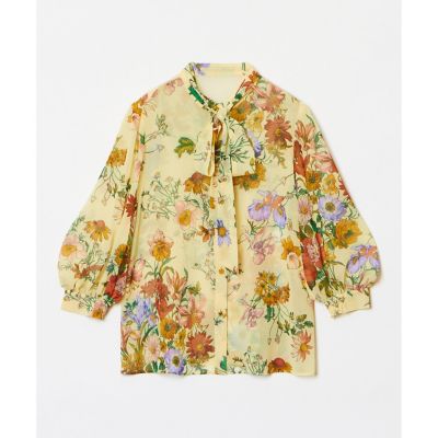 【ＬＯＵＬＯＵ　ＷＩＬＬＯＵＧＨＢＹ】ＲＡＴＴＩシフォンフラワープリントブラウス