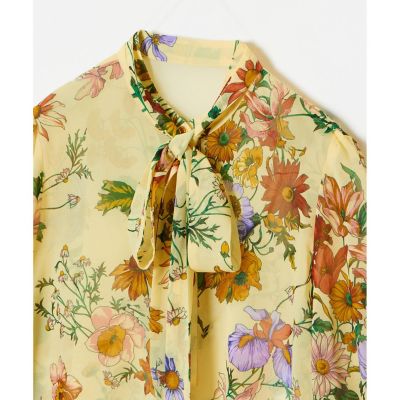 【ＬＯＵＬＯＵ　ＷＩＬＬＯＵＧＨＢＹ】ＲＡＴＴＩシフォンフラワープリントブラウス