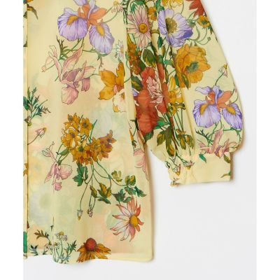 【ＬＯＵＬＯＵ　ＷＩＬＬＯＵＧＨＢＹ】ＲＡＴＴＩシフォンフラワープリントブラウス