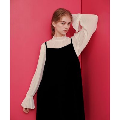 【ＬＯＵＬＯＵ　ＷＩＬＬＯＵＧＨＢＹ】プリーツシアーブラウス