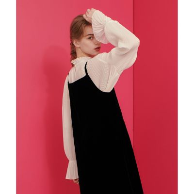 【ＬＯＵＬＯＵ　ＷＩＬＬＯＵＧＨＢＹ】プリーツシアーブラウス
