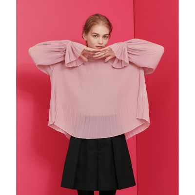 【ＬＯＵＬＯＵ　ＷＩＬＬＯＵＧＨＢＹ】プリーツシアーブラウス