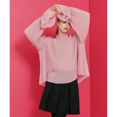 【ＬＯＵＬＯＵ　ＷＩＬＬＯＵＧＨＢＹ】プリーツシアーブラウス