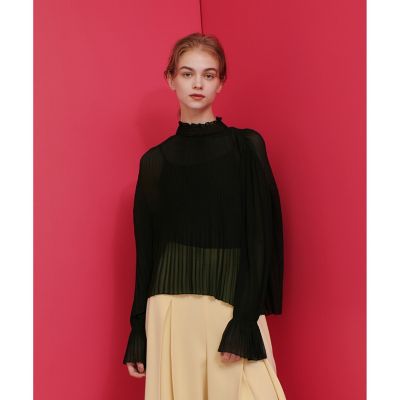【ＬＯＵＬＯＵ　ＷＩＬＬＯＵＧＨＢＹ】プリーツシアーブラウス
