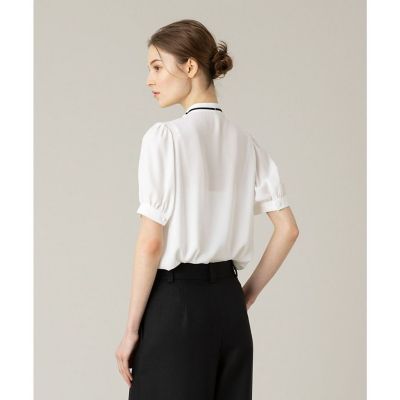 【ＬＯＵＬＯＵ　ＷＩＬＬＯＵＧＨＢＹ】◇フロントタックラッフル半袖ブラウス