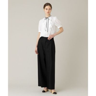 【ＬＯＵＬＯＵ　ＷＩＬＬＯＵＧＨＢＹ】◇フロントタックラッフル半袖ブラウス